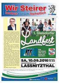 Wir Steirer August 2016 Gleisdorf Seite 1